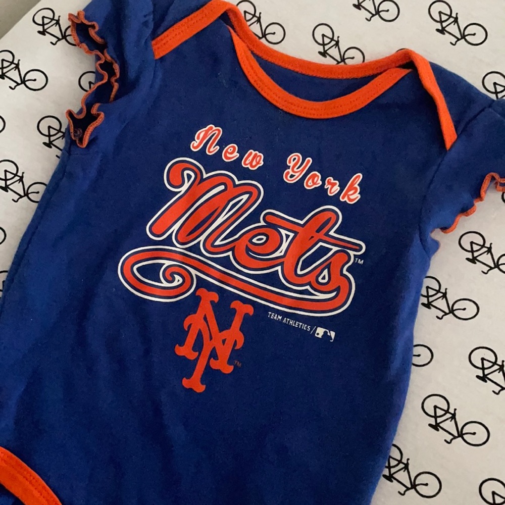 New York Mets girls onesie 6-9 months